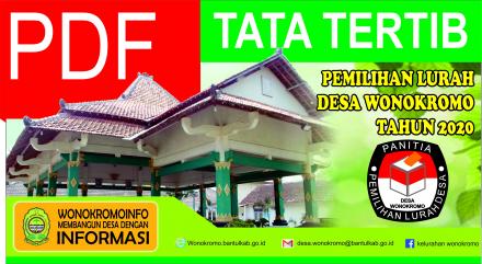TATA TERTIB PEMILIHAN LURAH DESA WONOKROMO TAHUN 2020